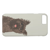 Hipster-schwarzer Gläsercairn-Terrier für Case-Mate iPhone Hülle (Rückseite (Horizontal))