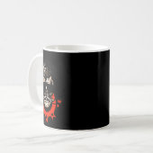 Hipster Skull Mustache Circle Logo Skull Sungles S Kaffeetasse (Vorderseite Links)