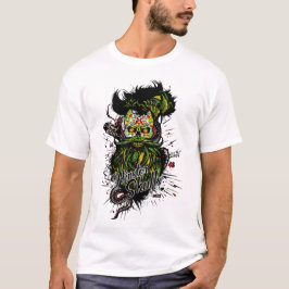 Hipster Skulls Totenkopf des mexikanischen Schlang T-Shirt