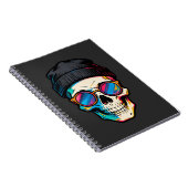 Hipster Skully Notizblock (Rechte Seite)