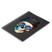 Hipster Skully Notizblock (Linke Seite)