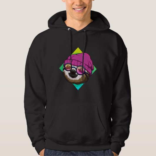 Hipster Sloth Niedlich Sloths Ideas Hoodie (Vorderseite)