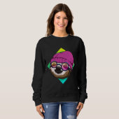 Hipster Sloth Niedlich Sloths Ideas Sweatshirt (Vorne ganz)