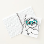Hipster Sloth Notizblock (Innenseite)