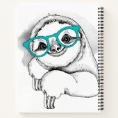 Hipster Sloth Notizblock (Rückseite)