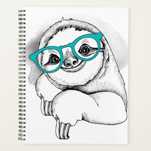 Hipster Sloth Planer (Vorderseite)