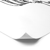 Hipster Sloth Poster (Ecke)