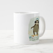 Hipster Sloth | Rollin' mit meinen langsamen Marme Jumbo-Tasse (Vorderseite Rechts)