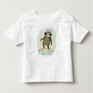 Hipster Sloth   Rollin' mit meinen langsamen Marme Kleinkind T-shirt