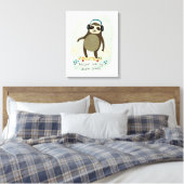 Hipster Sloth | Rollin' mit meinen langsamen Marme Leinwanddruck (Insitu (Schlafzimmer))
