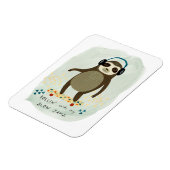Hipster Sloth | Rollin' mit meinen langsamen Marme Magnet (Linke Seite)