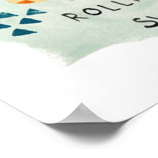 Hipster Sloth | Rollin' mit meinen langsamen Marme Poster (Ecke)