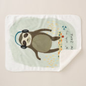 Hipster Sloth | Rollin' mit meinen langsamen Marme Sherpadecke (Vorderseite (Horizontal))