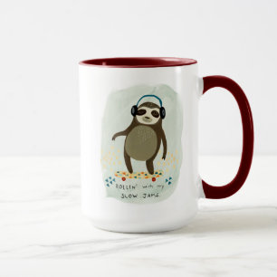 Hipster Sloth   Rollin' mit meinen langsamen Marme Tasse