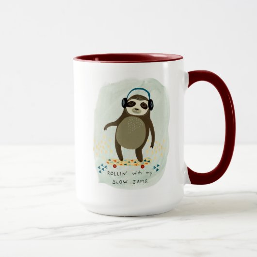Hipster Sloth | Rollin' mit meinen langsamen Marme Tasse (Rechts)