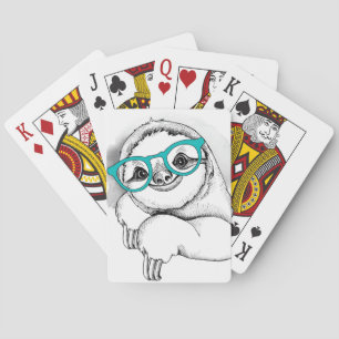 Hipster Sloth Spielkarten