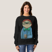Hipster Sloth Sweatshirt (Vorne ganz)