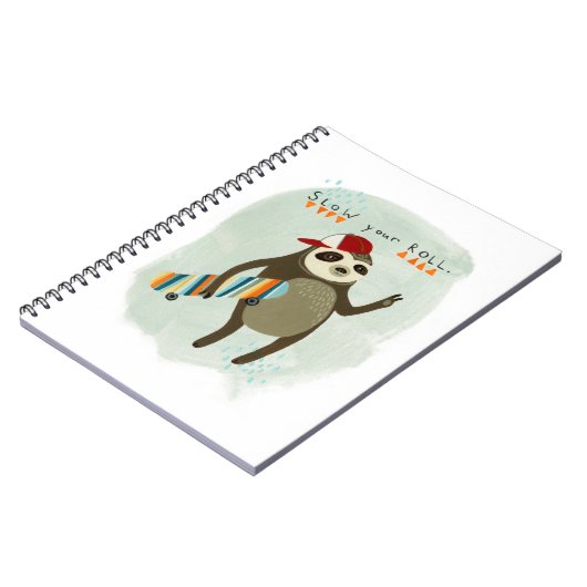 Hipster Sloth | Warten Sie Ihre Rolle Notizblock (Linke Seite)