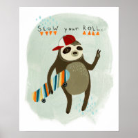 Hipster Sloth | Warten Sie Ihre Rolle