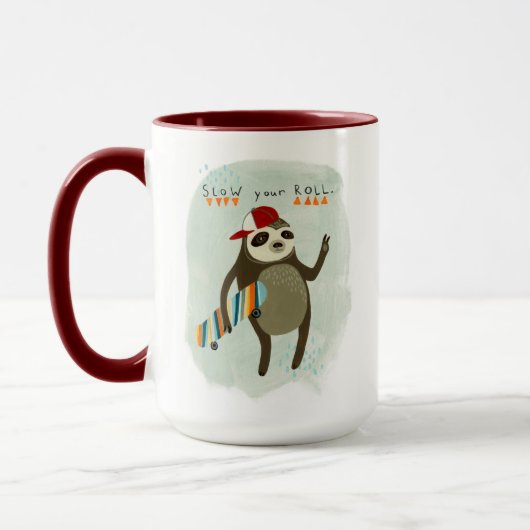 Hipster Sloth | Warten Sie Ihre Rolle Tasse (Links)