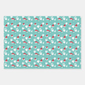 Hipster-Sonnenbrille mit Baummuster Geschenkpapier Set (Vorderseite 3)