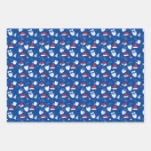 Hipster-Sonnenbrille mit Baummuster Geschenkpapier Set (Vorderseite 2)