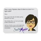 Hipster Spaß Magnet (Horizontal)