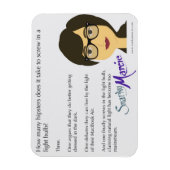 Hipster Spaß Magnet (Vertikal)