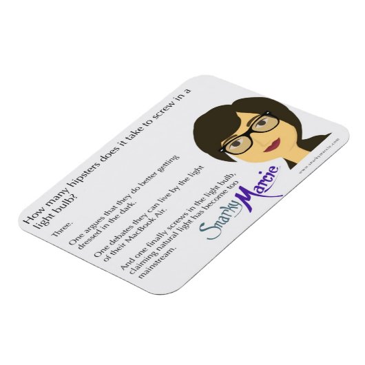 Hipster Spaß Magnet (Linke Seite)