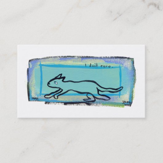 Hipster-Spaßkunst der Hep Katze coole moderne - Visitenkarte (Vorderseite)