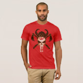 Hipster Spooky Bloody Viking Skull Shirt (Vorne ganz)
