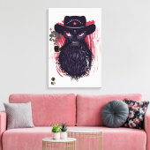 Hipster-Sterbekopf Leinwanddruck (Insitu (Wohnzimmer))