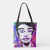 Hipster Steve Funky Cool Bright Graffiti Tasche (Rückseite)