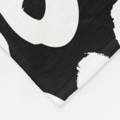 Hipster-Stil-Muster mit donutförmigen Formen in Fleecedecke (Ecke)