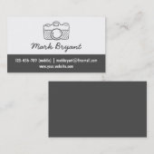 Hipster, stilvoll, Kamera-Gekritzel, Fotograf Visitenkarte (Vorne/Hinten)