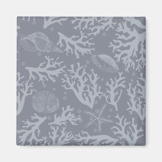 Hipster Style Coral Reef Magnet (Vorne)