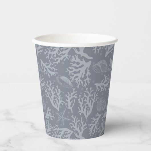 Hipster Style Coral Reef Pappbecher (Vorderseite)