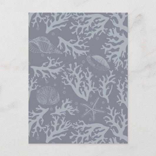 Hipster Style Coral Reef Postkarte (Vorderseite)