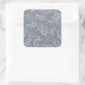 Hipster Style Coral Reef Quadratischer Aufkleber (Tasche)