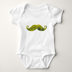 Hipster Sunflores Baby Jersey Bodysuit Baby Strampler