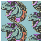Hipster T-Rex-Farbstoff Stoff (Nahaufnahme)