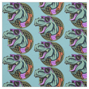 Hipster T-Rex-Farbstoff Stoff