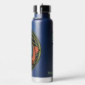 Hipster T-Rex individuelle Name Trinkflasche (rechts)