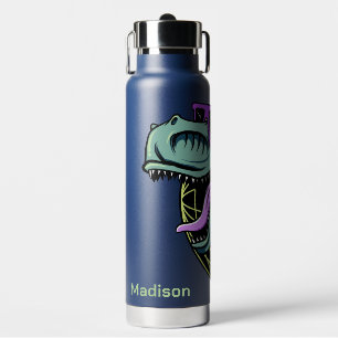 Hipster T-Rex individuelle Name Trinkflasche