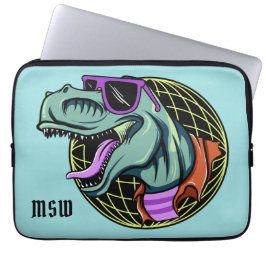 Hipster T-Rex-Laptop-Ärmel mit benutzerdefiniertem Laptopschutzhülle