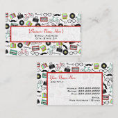 Hipster-Themed Geschäfts-Karte Visitenkarte (Vorne/Hinten)