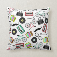 Hipster-Themed Kissen