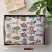 Hipster Tiere Spaß an Coolen Hasen Seidenpapier (Geschenk)