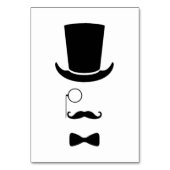 Hipster-Tischkarte Tischnummer (Vorderseite)