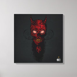 Hipster-Totenkopf Leinwanddruck